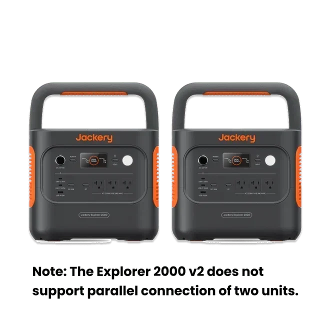2 x Jackery Solar Generator 2000 v2 + 2 x SolarSaga 200W Portable Solar Panel