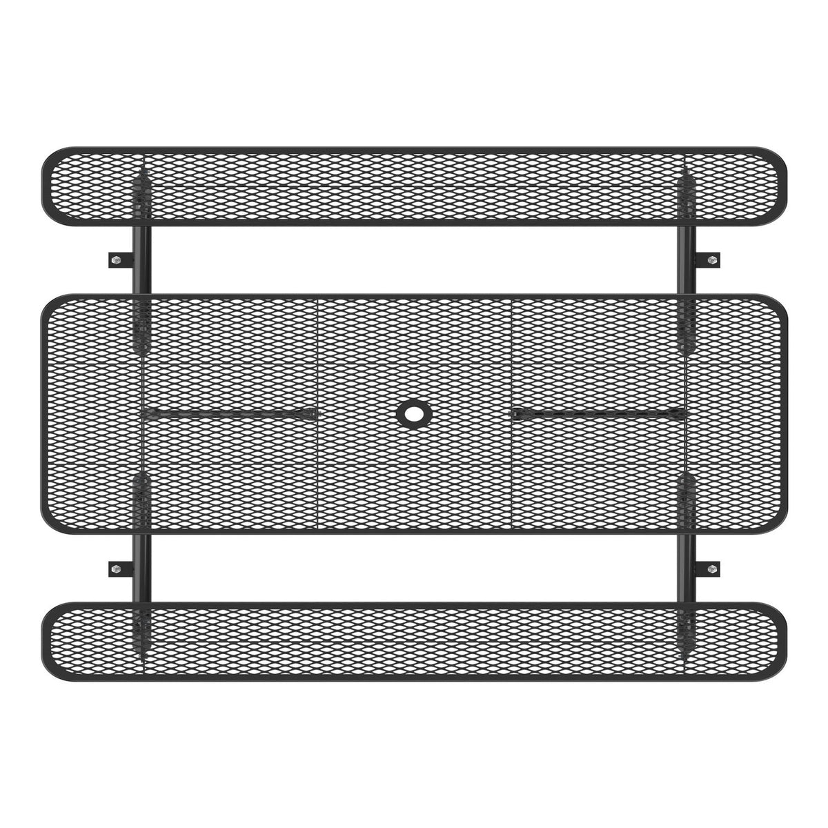 8ft Rectangle Picnic Table with Umbrella Hole