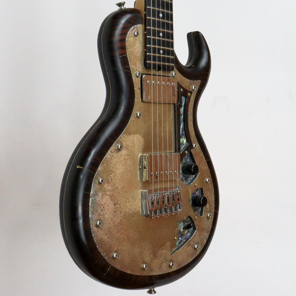 AM Guitars #00052 Ebony/Silver w/hardshell case