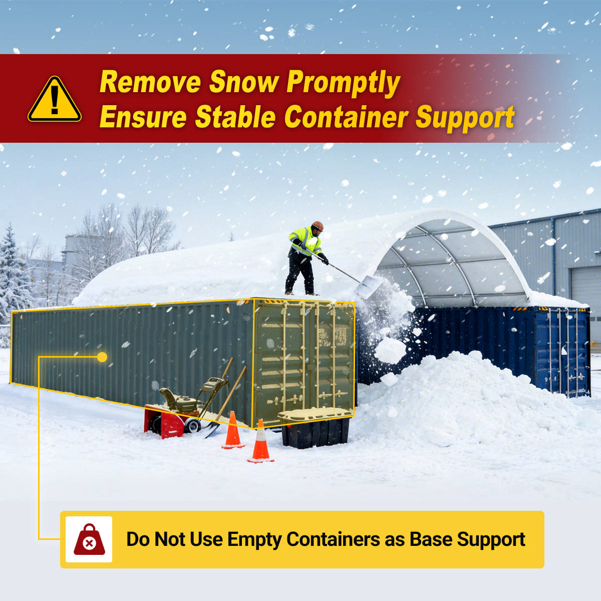 40FT x 40FT x 15FT Double Truss Shipping Container Canopy Shelter
