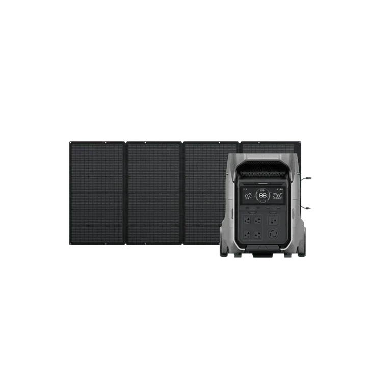 EcoFlow DELTA Pro 3 Solar Generator + 400W Portable Solar Panels
