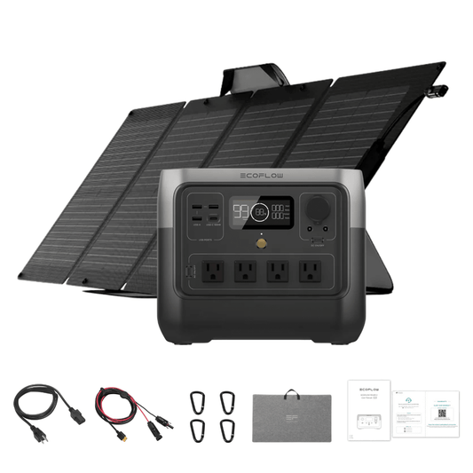 EcoFlow RIVER 2 Pro Solar Generator + 110W Portable Solar Panel