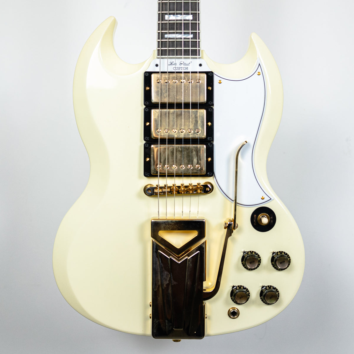 Gibson USED 2021 SG Custom 60th Anniversary Antique White Vibrola