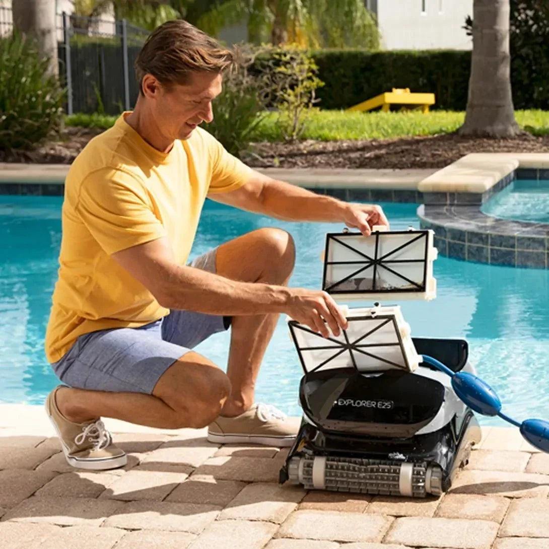 Maytronics Dolphin Explorer E25 Robotic Pool Cleaner with Wi-Fi, 99996406-XPI