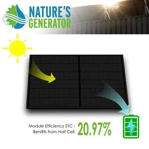 Natures Generator 4 x 410 Watt Monocrystalline Solar Panel With Solar Panel Mount Rack