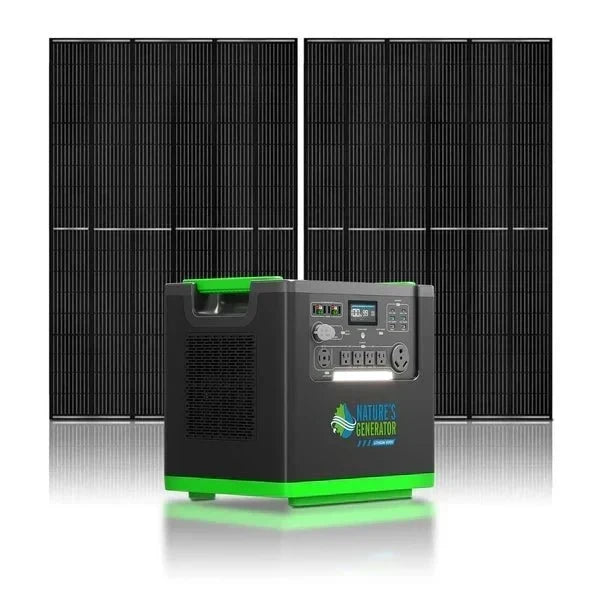 Natures Generator Lithium 6000 Solar Generator With Solar Panels