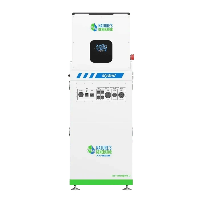 Natures Generator MyGrid 10k + 8 x 410W Rigid Panels + 50A Manual Transfer Switch + GFCI Box + Smart Plug