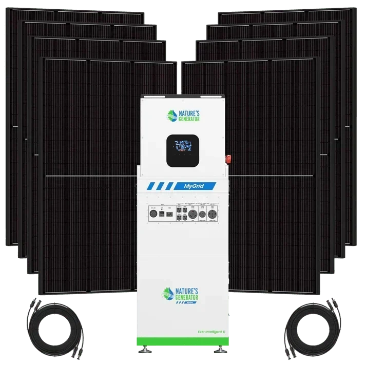 Natures Generator MyGrid 10K Solar Generator + 8 x Rigid 410W Solar Panel