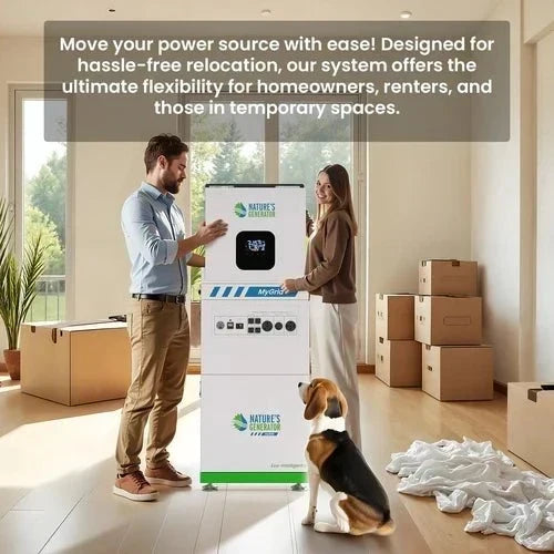 Natures Generator MyGrid 10K With Solar Battery + 8 x 400W Folding Solar Panel