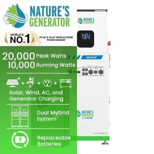 Natures Generator MyGrid 10K With 50A Automatic Transfer Switch