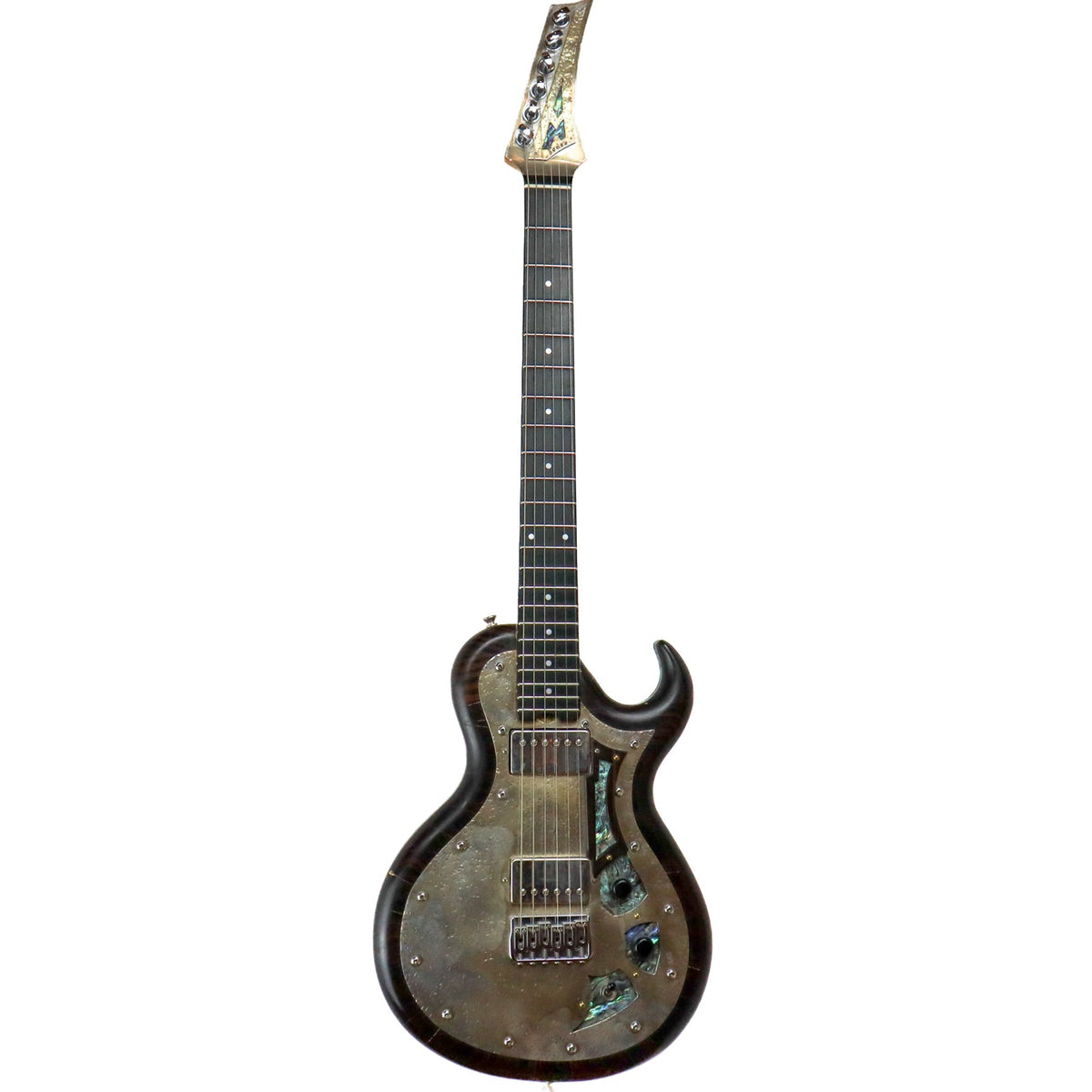 AM Guitars #00052 Ebony/Silver w/hardshell case